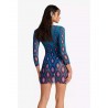 25384251-21 BLU4U ΓΥΝΑΙΚΕΙΟ ΚΟΝΤΟ ΦΟΡΕΜΑ ΠΑΡΑΛΙΑΣ BLUE REEF NORMAL FIT ΠΟΛΥΕΣΤΕΡΑΣ ΜΠΛΕ