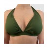 BLU4U Γυναικείο Τριγωνικό Μπικίνι Τόπ SOLIDS Cup D Normal Fit Πολυαμίδιο 25366082D-26 Πράσινο