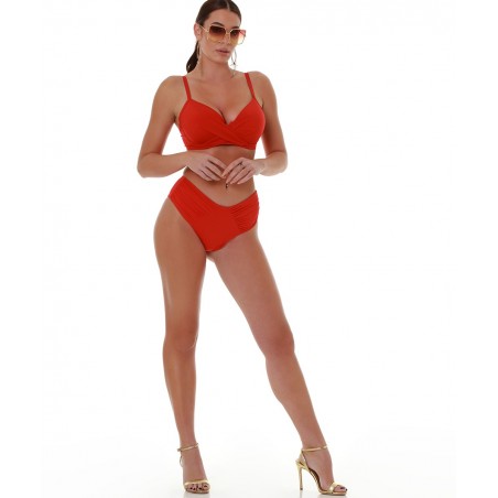 BLUEPOINT Γυναικείο Μαγιό Σουτιέν Πολυαμίδιο Normal Fit 25066098D-07 Κόκκινο