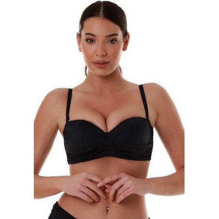 BLUEPOINT SOLIDS Γυναικείο Μαγιό Σουτιέν Πολυαμίδιο Normal Fit 25066093D-02 Μαύρο