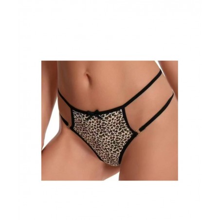 ANCONA Σετ 2 Γυναικεία Σλιπ Στρινγκ Leopar Λεοπαρ