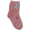 365 Σετ 3 Παιδικές Κάλτσες Κορίτσι Cloud Βαμβάκι Ροζ - Γκρί