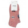 DEMEN SET 3 Γυναικείες Κάλτσες Σοσόνι CATS Βαμβάκι Normal Fit Λευκό - Μαύρο - Ροζ