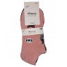 DEMEN SET 3 Γυναικείες Κάλτσες Σοσόνι CATS Βαμβάκι Normal Fit Λευκό - Μαύρο - Ροζ
