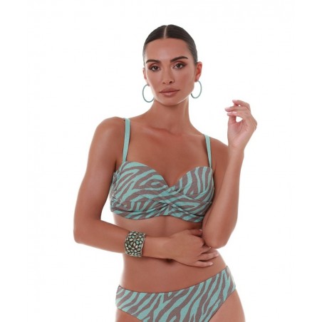 BLUEPOINT Γυναικείο Μαγιό Τοπ Στραπλες Normal Fit Πολυεστέρας 25066004D-09 Πετρόλ