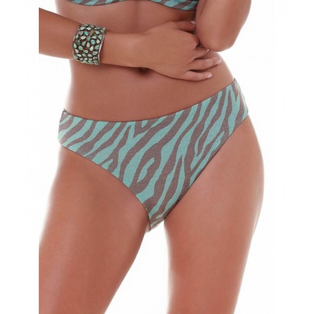 BLUEPOINT Γυναικείο Μαγιό Σλιπ Ψηλόμεσο Normal Fit Πολυεστέρας 25065002-09 Πετρόλ