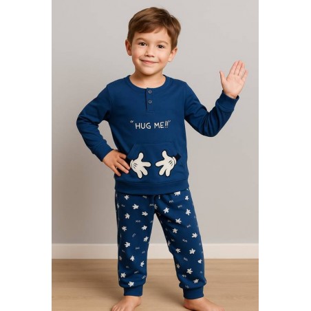 JOIN ΠΑΙΔΙΚΗ ΠΙΤΖΑΜΑ ΒΑΜΒΑΚΕΡΗ ΜΠΛΕ ΣΚΟΥΡΟ