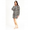 LYDIA CREATIONS Γυναικεία Ρόμπα Ζακέτα Φλίς Πολυεστερ Λεοπαρ