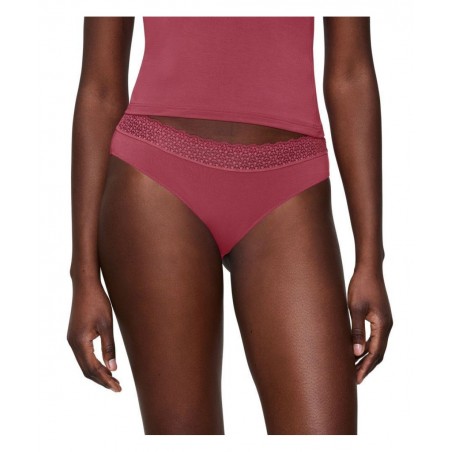 TRIUMPH FEEL OF MODAL TAI Γυναικείο Σλιπ Κανονική Γραμμή Μοντάλ 10214403-6926 Σκούρο Κόκκινο