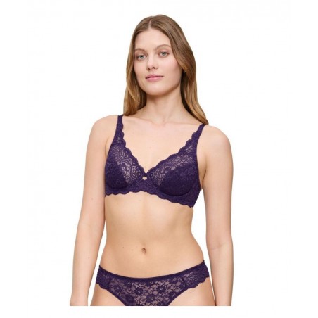 TRIUMPH AMOURETTE W Γυναικείο Σουτιέν Με Μπανέλες Normal Fit Πολυαμίδιο 10209574-00EH Μώβ