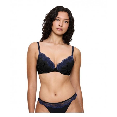 TRIUMPH COMFORT GLAM WHU Γυναικείο Σουτιέν Normal Fit Πολυαμίδιο 10224965-0004 Μαύρο