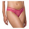 TRIUMPH The Night In Vegas String Γυναικείο Σλιπ Normal Fit Πολυαμίδιο 10224867-6653 Φούξια