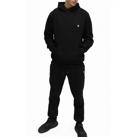 NEW WAVE Ανδρικό Τρίκλωνο Φούτερ Σχέδιο Πλάτη 252-07-02 Βαμβάκι Μαύρο