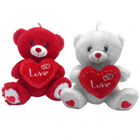 Αρκουδάκι Λούτρινο με Καρδιά 30cm
