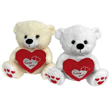 Αρκουδάκι Λούτρινο με Καρδιά 30cm