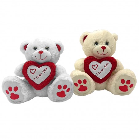 Αρκουδάκι Λούτρινο με Καρδιά 30cm