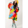 BEEUNUSUAL "Play with Me" Poncho Blanket Κουκούλα Πολύχρωμο