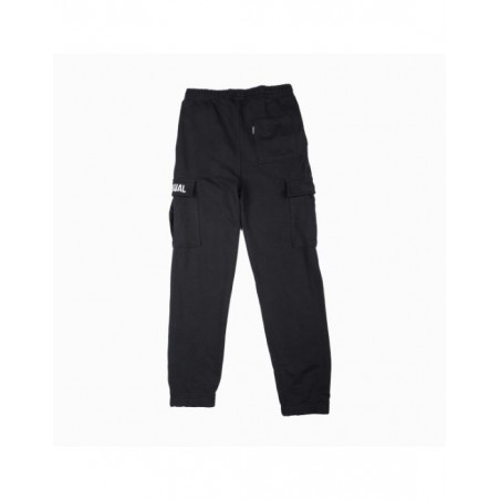BEEUNUSUAL Ανδρική cargo Φόρμα Βαμβάκι AB-250009-02 Μαύρο