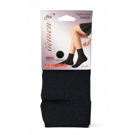 DEMEN WA550 Γυναικείες Ισοθερμικές Κάλτσες Κοντές 310DEN Μαύρο