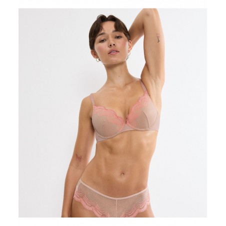 TRIUMPH Comfort Glam WHU Γυναικείο Σουτιέν Normal Fit Πολυεστέρας 10224965-7297 Μπεζ Της Άμμου