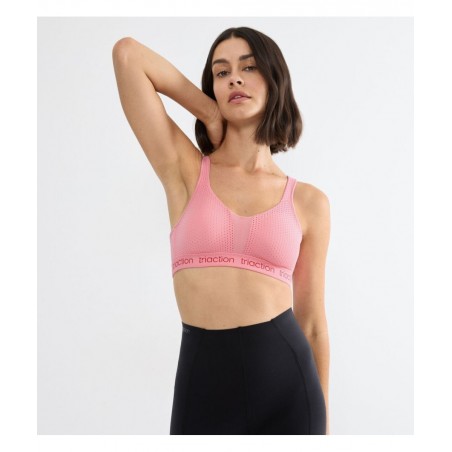 TRIUMPH Γυναικείο Σουτιέν Triaction Energy Lite N Normal Fit Πολυαμίδιο 10201677-00KV Ροζ