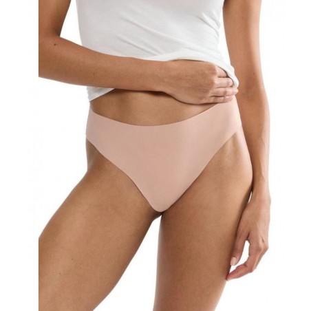 10222241-7297 TRIUMPH Γυναικείο Σλίπ PRETTY MICRO TAI Normal Fit Πολυαμίδιο Μπέζ