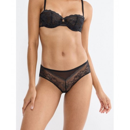 10226444-0004 TRIUMPH Γυναικείο Σλίπ COMFORT ALLURE HIPSTER Normal Fit Πολυαμίδιο Μαύρο