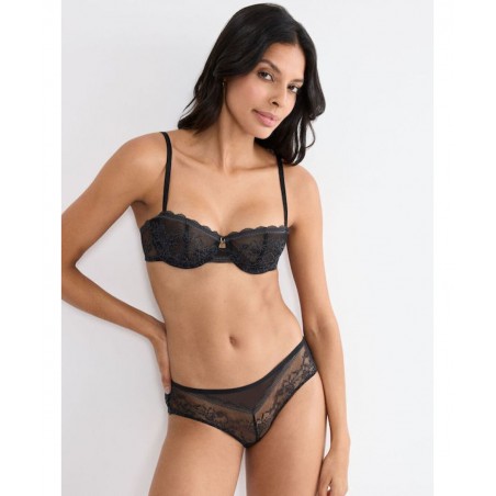 10226412-0004 TRIUMPH Γυναικείο Σουτίεν COMFORT ALLURE WH Normai Fit Πολυαμίδιο Μαύρο