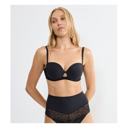 10226400-0004 TRIUMPH COMFORT CONTOUR WDP ΓΥΝΑΙΚΕΙΟ ΣΟΥΤΙΕΝ ΠΟΛΥΑΜΙΔΙΟ NORMAL FIT ΜΑΥΡΟ