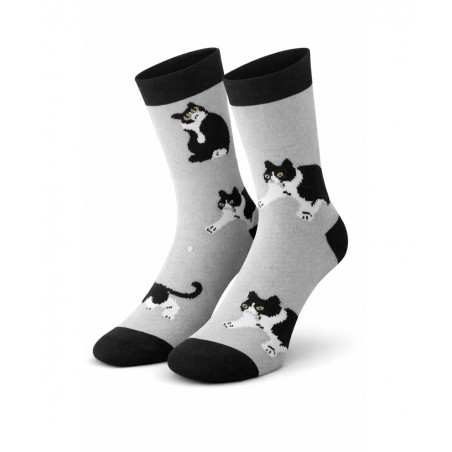 CARNAVAL Unisex Κάλτσες Cats Βαμβάκι ΓΚΡΙ