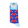 CARNAVAL Unisex Κάλτσες Love Hearts 1090-1 Βαμβάκι Μπλέ