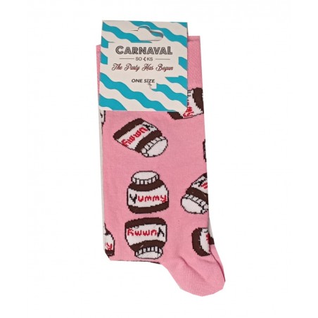CARNAVAL UNISEX Κάλτσες Σχέδια Yammy Βαμβάκι Ροζ
