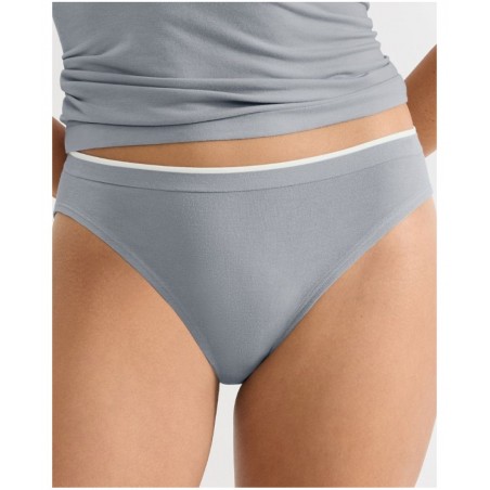 10225668-3602 SLOGGI Γυναικείο Σλίπ Go Sense High Leg Normal Fit Μοντάλ Γκρί