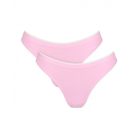 10224864-1588 SLOGGI Γυναικείο Σλίπ GO SENSE TANGA 2P Normal Fit Μοντάλ Ρόζ