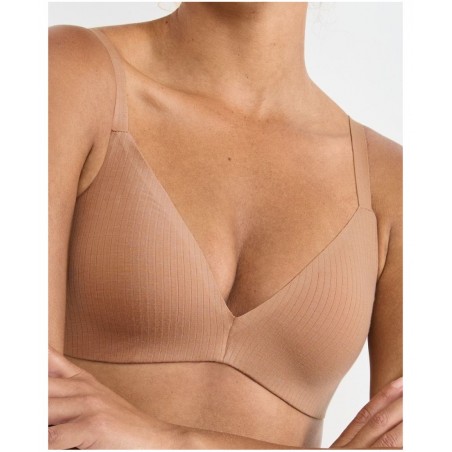 10226693-00CM SLOGGI Γυναικείο Σουτιέν ZERO FEEL PURE THE PUSH UP Normal Fit Πολυέστερ Μ΄πέζ