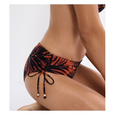 TRIUMPH Summer Palm Midi 01 Γυναικείο Σλίπ Πολυαμίδιο Normal Fit 10227208-M004 Συνδυασμός Σκούρου Καφέ