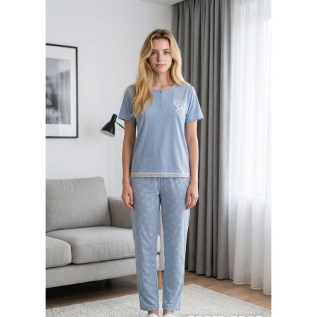 3713 COOL ΓΥΝΑΙΚΕΙΑ ΒΑΜΒΑΚΕΡΗ ΠΥΖΑΜΑ ΣΙΕΛ