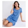 10227255-005J TRIUMPH MIX & MATCH NDK POINTELLE ΓΥΝΑΙΚΕΙΟ ΝΥΧΤΙΚΟ ΒΑΜΒΑΚΕΡΟ NORMAL FIT ΜΠΛΕ ΡΟΥΑ