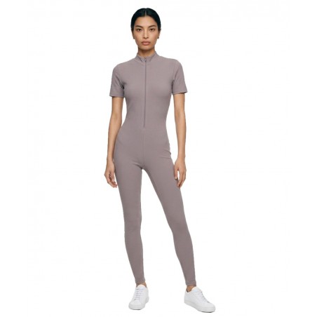 JOIN Γυναικεία Ολόσωμη Κοντομάνικη Φόρμα Με Φερμουαρ-ΛΙΛΑ