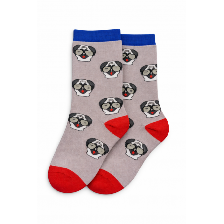 Calzeman Κάλτσα Γκρί με σχέδιο Σκυλάκι