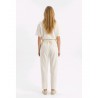 JOIN Γυναικείο Παντελόνι Με Ρυθμιζόμενο Κορδόνι -ΛΕΥΚΟ