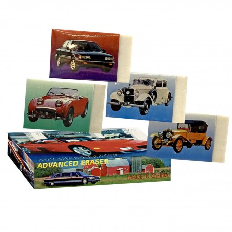 Γόμα Λευκή Αυτοκίνητο σε Κουτί 4,7x3x0,8cm 27 PAC