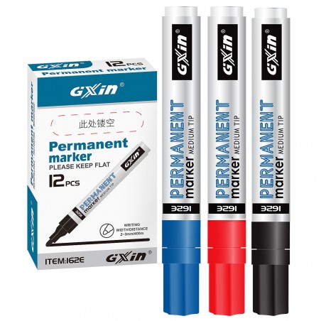 Μαρκαδόρος Ανεξίτηλος Αλουμινένιος 12 PAC