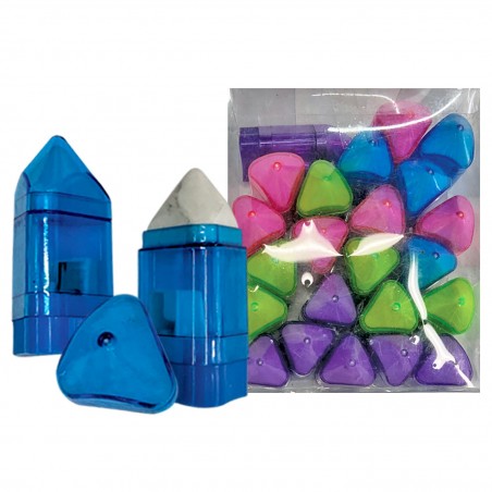 Ξύστρα Βαρελάκι με Γόμα 6x3cm 24 PAC