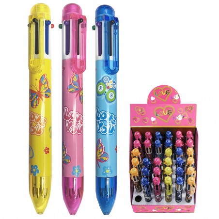 Στυλό 6 Χρωμάτων Ballpoint 1.0mm 36 PAC