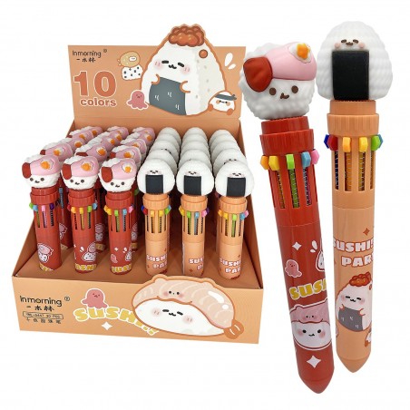 Στυλό 10 Χρωμάτων με Φιγούρα 30 pac