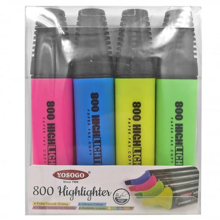 Μαρκαδόροι Υπογραμμίσεως 4 Χρώματα