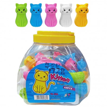 Ξύστρα Βαρελάκι Γατούλα 6,5x3cm 48 PAC