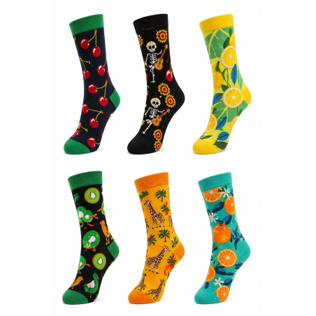 042026-02 JOIN SET 6 UNISEX ΚΑΛΤΣΕΣ ΣΧΕΔΙΑ ΒΑΜΒΑΚΙ ΠΟΛΥΧΡΩΜΟ