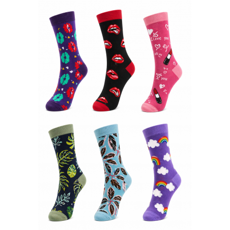 042026-03 JOIN SET 6 UNISEX ΚΑΛΤΣΕΣ ΣΧΕΔΙΑ ΒΑΜΒΑΚΙ ΠΟΛΥΧΡΩΜΟ